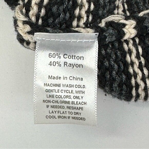 Covered by Suss Women's Cream Striped Scoop Neck Old Money Knit Sweater S/C39 - Picture 8 of 11